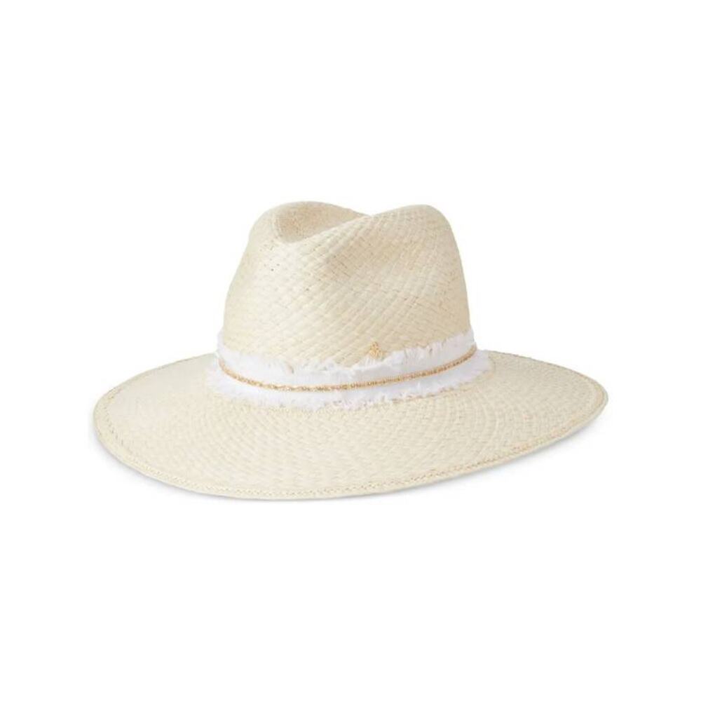 Maison Michel Chanel Henrietta Denim Strass On Brisa Hat in Natural M
